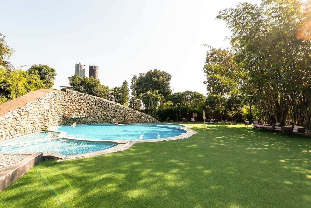 Holi Celebration At Swimming Pool Side